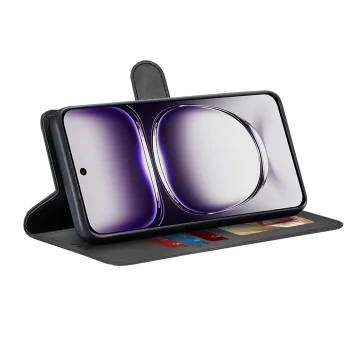Калъф за Oppo Reno12 - Дневник - Черен