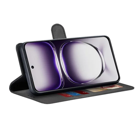 Калъф за Oppo Reno12 - Дневник - Черен