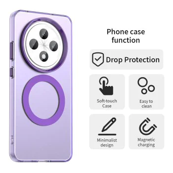 Калъф за Oppo Reno12 F 4G / Reno12 F 5G / Reno12 FS 4G / Reno12 FS 5G - CandyCase MagSafe - Лилав