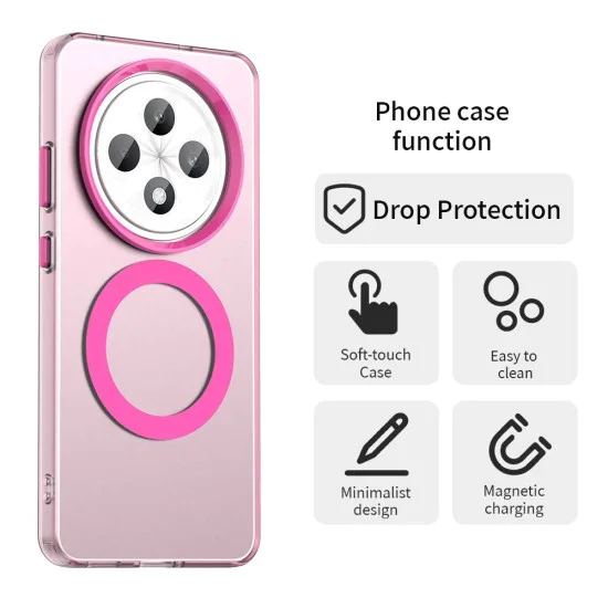 Калъф за Oppo Reno12 F 4G / Reno12 F 5G / Reno12 FS 4G / Reno12 FS 5G - CandyCase MagSafe - Розов