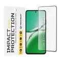 Калъф за Oppo Reno12 F 4G / Reno12 F 5G / Reno12 FS 4G / Reno12 FS 5G - ESD стъкло - черен