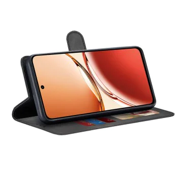 Калъф за Oppo Reno12 F 4G / Reno12 F 5G / Reno12 FS - Дневник - Черен
