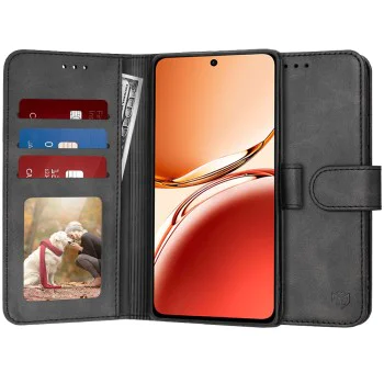 Калъф за Oppo Reno12 F 4G / Reno12 F 5G / Reno12 FS - Дневник - Черен