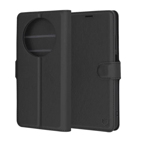 Калъф за Oppo Reno12 F 4G / Reno12 F 5G / Reno12 FS - Кожено Протектор - Черен