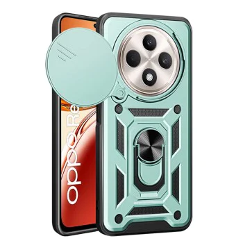 Калъф за Oppo Reno12 F 4G / Reno12 F 5G / Reno12 FS - Серия CamShield - Зелен