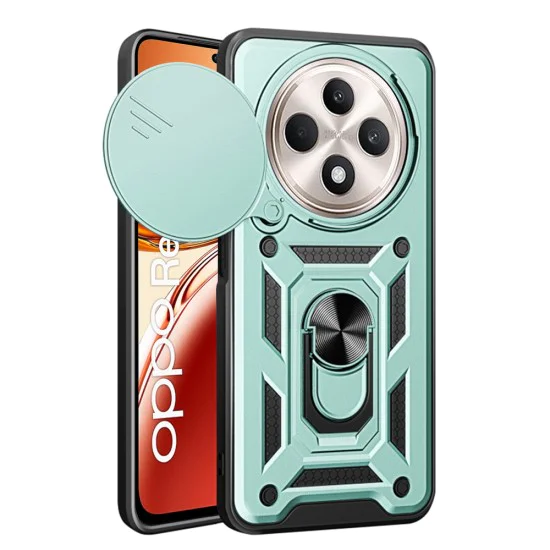 Калъф за Oppo Reno12 F 4G / Reno12 F 5G / Reno12 FS - Серия CamShield - Зелен