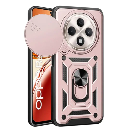 Калъф за Oppo Reno12 F 4G / Reno12 F 5G / Reno12 FS - Серия CamShield - розово злато