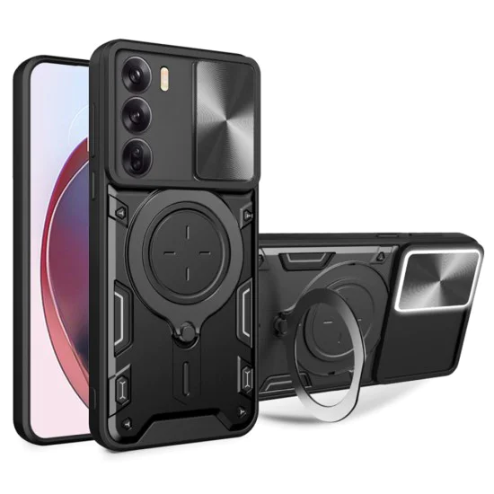 Калъф за Oppo Reno12 Pro - CamGuard Pro - Черен