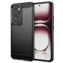 Калъф за Oppo Reno12 Pro - Carbon Silicone - Черен