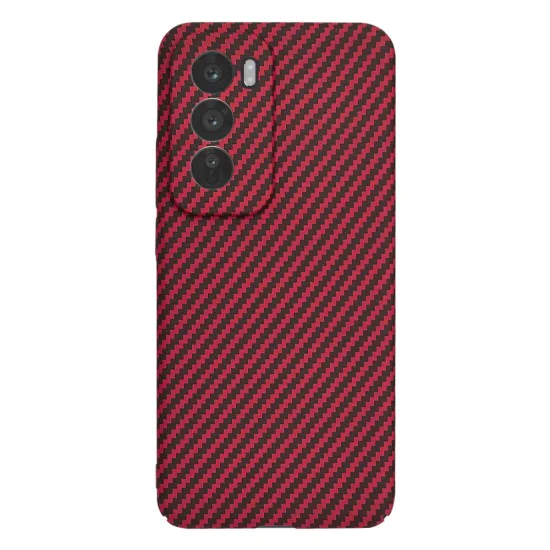 Калъф за Oppo Reno12 Pro - Carbonite FiberShell - Червен