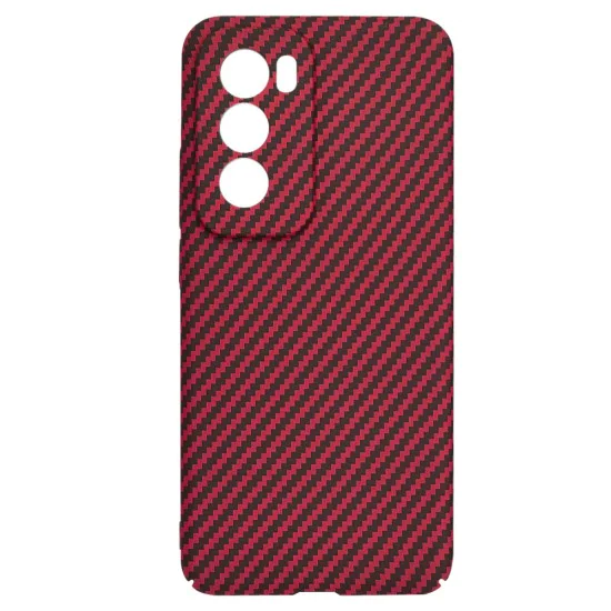 Калъф за Oppo Reno12 Pro - Carbonite FiberShell - Червен