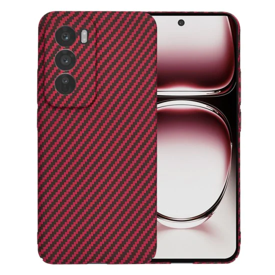 Калъф за Oppo Reno12 Pro - Carbonite FiberShell - Червен