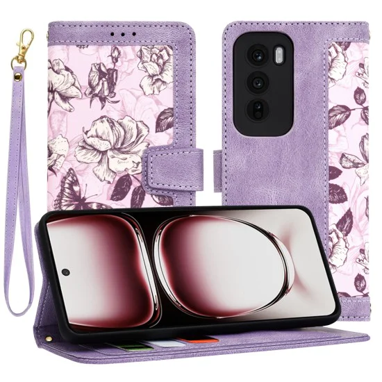 Калъф за Oppo Reno12 Pro - FlipCraft - Mysterious Purple