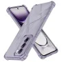 Калъф за Oppo Reno12 - Techsuit - Удароустойчив Clear Silicone - Опушено Черен