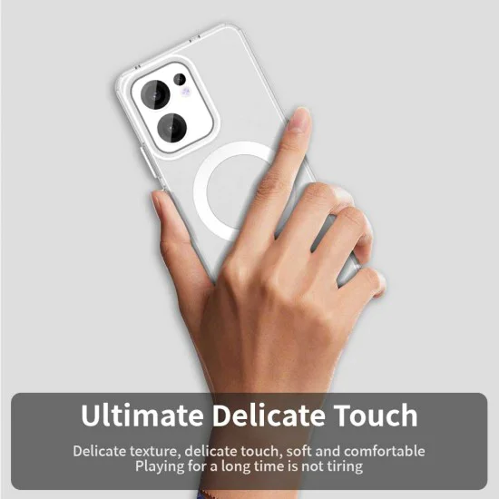 Калъф за Oppo Reno13 F 4G / Reno13 F 5G / Reno13 FS 5G - CandyCase MagSafe - Бял