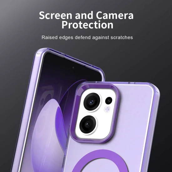 Калъф за Oppo Reno13 F 4G / Reno13 F 5G / Reno13 FS 5G - CandyCase MagSafe - Лилав