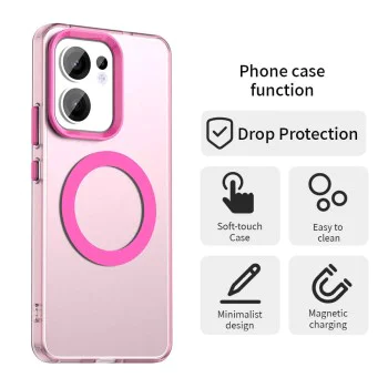 Калъф за Oppo Reno13 F 4G / Reno13 F 5G / Reno13 FS 5G - CandyCase MagSafe - Розов
