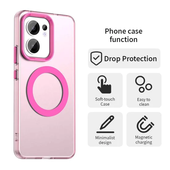 Калъф за Oppo Reno13 F 4G / Reno13 F 5G / Reno13 FS 5G - CandyCase MagSafe - Розов