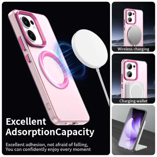 Калъф за Oppo Reno13 F 4G / Reno13 F 5G / Reno13 FS 5G - CandyCase MagSafe - Розов