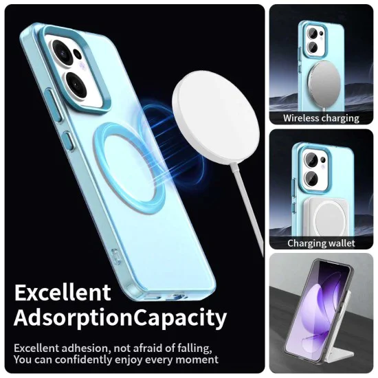 Калъф за Oppo Reno13 F 4G / Reno13 F 5G / Reno13 FS 5G - CandyCase MagSafe - Син