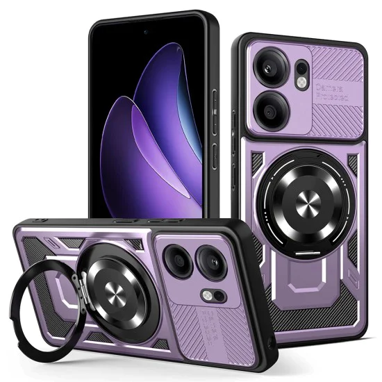 Калъф за Oppo Reno13 F 4G / Reno13 F 5G / Reno13 FS 5G - RuggedCam - Лилав