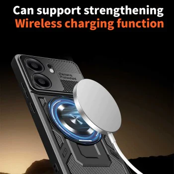 Калъф за Oppo Reno13 F 4G / Reno13 F 5G / Reno13 FS 5G - RuggedCam - Сив