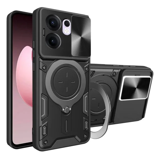 Калъф за Oppo Reno13 F 4G / Reno13 F 5G / Reno13 FS 5G - Techsuit - CamGuard Pro - Черен