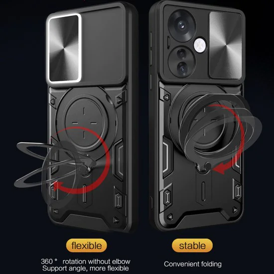 Калъф за Oppo Reno13 F 4G / Reno13 F 5G / Reno13 FS 5G - Techsuit - CamGuard Pro - Син