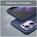 Калъф за Oppo Reno13 F 4G / Reno13 F 5G / Reno13 FS 5G - Techsuit - Carbon Silicone - Син