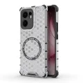 Калъф за Oppo Reno13 F 4G / Reno13 F 5G / Reno13 FS 5G - Techsuit - Honeycomb Shield MagSafe - Бял
