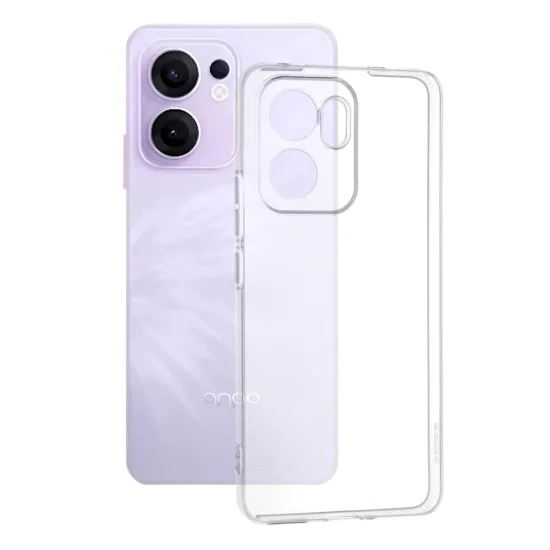 Калъф за Oppo Reno13 F 4G / Reno13 F 5G / Reno13 FS 5G - Techsuit - Прозрачен силикон - Прозрачен