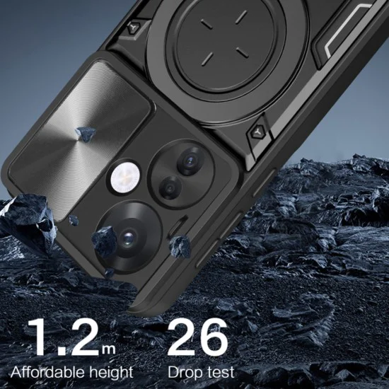 Калъф за Oppo Reno13 Pro - Techsuit - CamGuard Pro - Черен