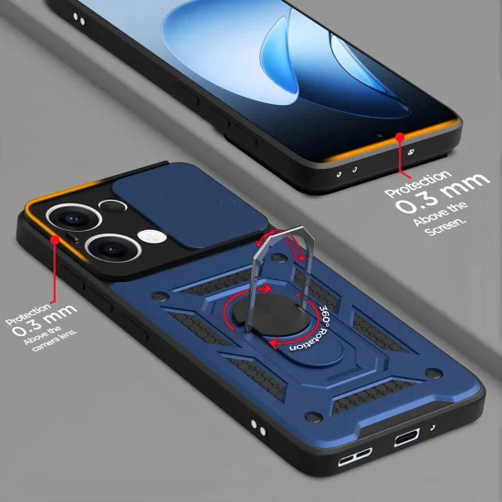 Калъф за Oppo Reno13 - Techsuit - CamShield Series - Rose Gold