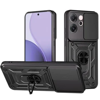 Калъф за Oppo Reno14 F - CamShield Series - черен