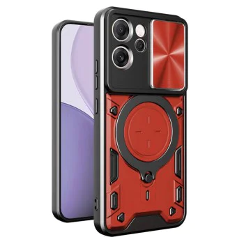 Калъф за Oppo Reno14 F / Reno14 FS 5G - Techsuit - CamGuard Pro - Червен