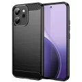 Калъф за Oppo Reno14 F / Reno14 FS 5G - Techsuit - Carbon Silicone - Черен