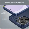 Калъф за Oppo Reno14 F / Reno14 FS 5G - Techsuit - Carbon Silicone - Син