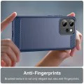 Калъф за Oppo Reno14 F / Reno14 FS 5G - Techsuit - Carbon Silicone - Син