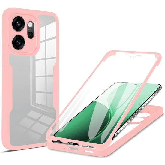 Калъф за Oppo Reno14 F / Reno14 FS 5G - Techsuit - ColorVerse 360 ​​Series + Screen Protector - Розов