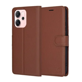 Калъф за Oppo Reno14 F / Reno14 FS 5G - Techsuit - Leather Folio - Кафяв