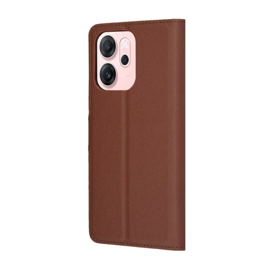 Калъф за Oppo Reno14 F / Reno14 FS 5G - Techsuit - Leather Folio - Кафяв