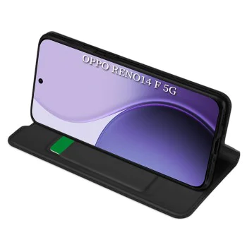 Калъф за Oppo Reno14 F / Reno14 FS 5G - Techsuit - Magskin Book - Черен