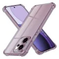 Калъф за Oppo Reno14 F / Reno14 FS 5G - Techsuit - Shockproof Clear Silicone - Опушено Черен
