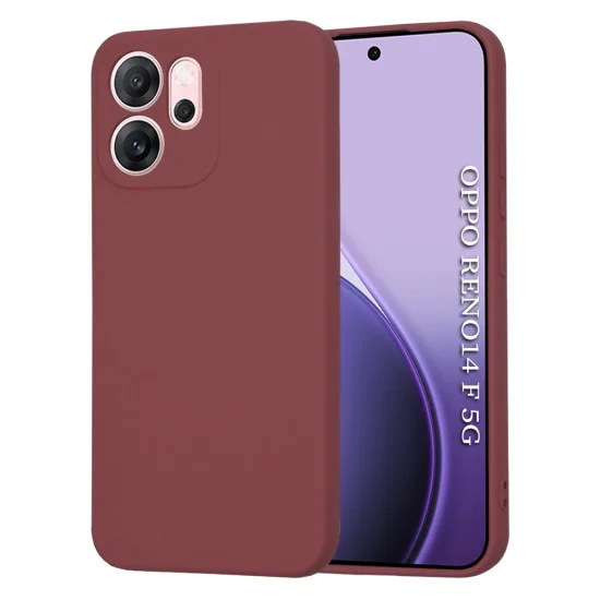 Калъф за Oppo Reno14 F / Reno14 FS 5G - Techsuit - SoftFlex - Сливово червен