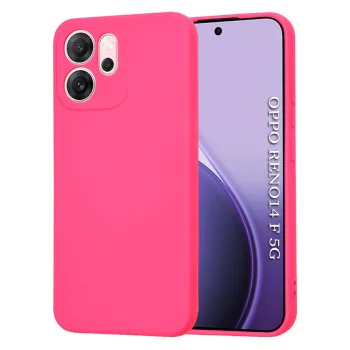 Калъф за Oppo Reno14 F / Reno14 FS 5G - Techsuit - SoftFlex - Ярко розов