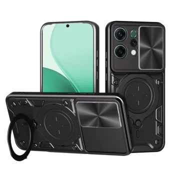 Калъф за Oppo Reno14 - Techsuit - CamGuard Pro - Черен