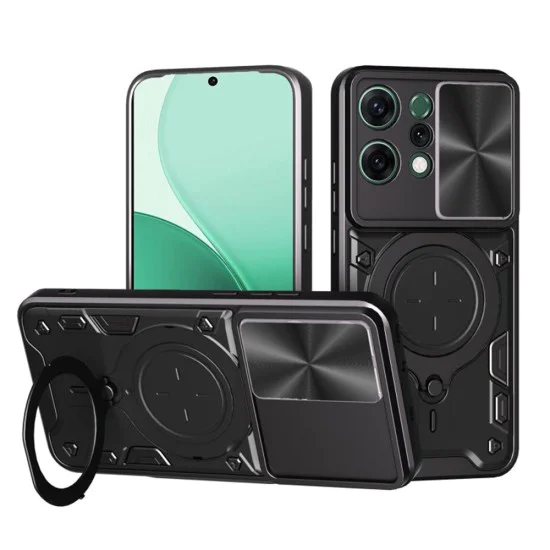 Калъф за Oppo Reno14 - Techsuit - CamGuard Pro - Черен