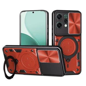 Калъф за Oppo Reno14 - Techsuit - CamGuard Pro - Червен