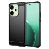 Калъф за Oppo Reno14 - Techsuit - Carbon Silicone - Черен