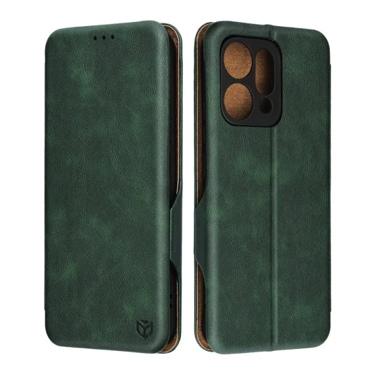 Калъф за Oppo Reno14 - Techsuit Safe Wallet Plus - Зелено
